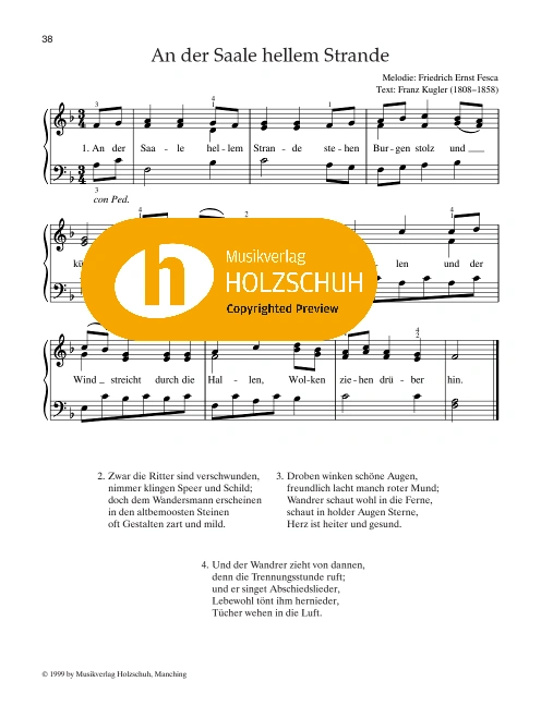 An der Saale hellem Strande